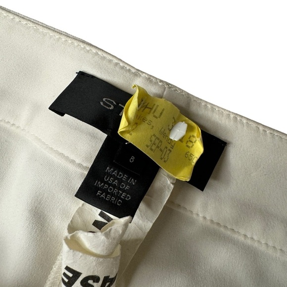 St. John Jennifer Cream Crop Pants women’s 8 career business casual professional - Picture 5 of 10